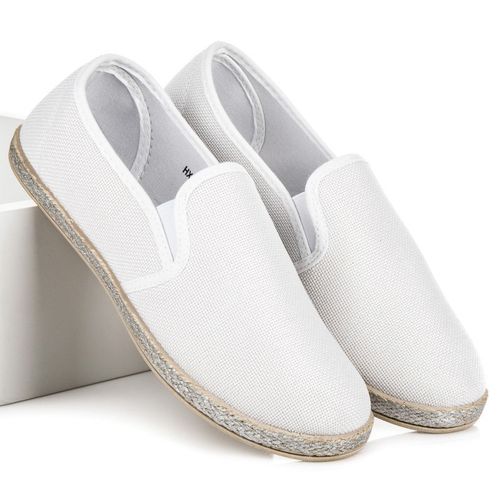 Białe espadryle slip on r.40 na Arena.pl