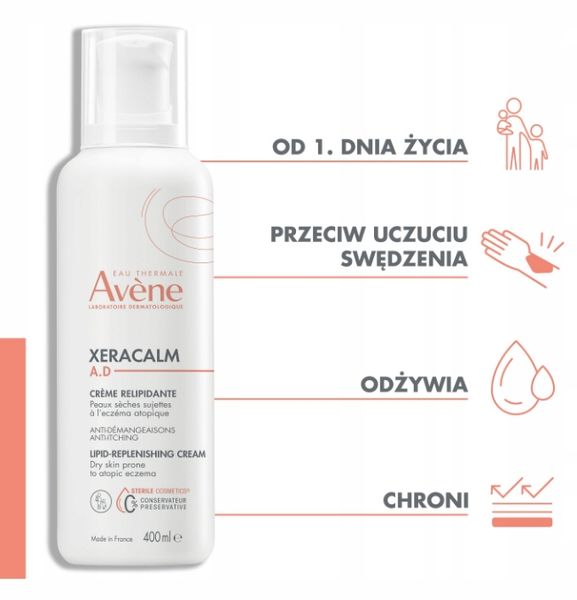 Avene XeraCalm A.D balsam 400ml zdjęcie 2