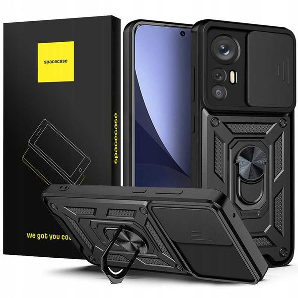 Spacecase Camring Xiaomi 12/12X Black zdjęcie 1