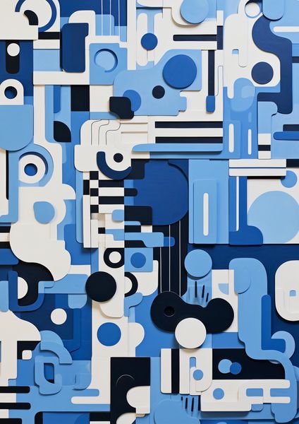 Plakat 42x59,4cm Niebieski Labirynt zdjęcie 1