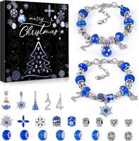 KALENDARZ ADWENTOWY CHARMS BIŻUTERIA DIY DO BRANSOLETEK PREZENT DLA DZIECI