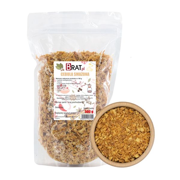 Cebula smażona (prażona) 500g zdjęcie 1