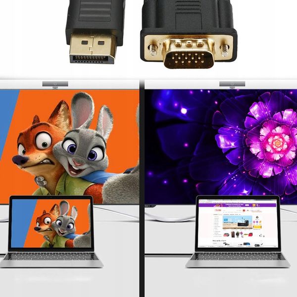 PRZEJŚCIÓWKA ADAPTER DISPLAYPORT DO VGA KONWERTER zdjęcie 15