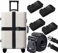4X PAS BAGAŻOWY ZESTAW PASÓW BAGAŻOWYCH DO WALIZKI ZABEZPIECZAJĄCY WALIZKĘ