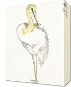 Obraz 30x40cm  Great White Egret, Kashu Japoński Vintage