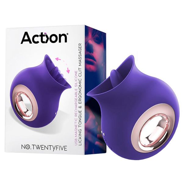 Masażer, stymulator łechtaczki z ruchomym języczkiem i wibracjami. zdjęcie 1