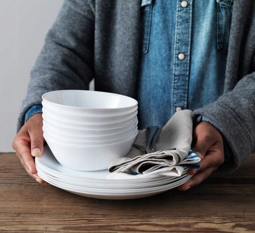 Serwis ikea oftast talerze talerz miska miski 6 osób 24 elementy zestaw na Arena.pl