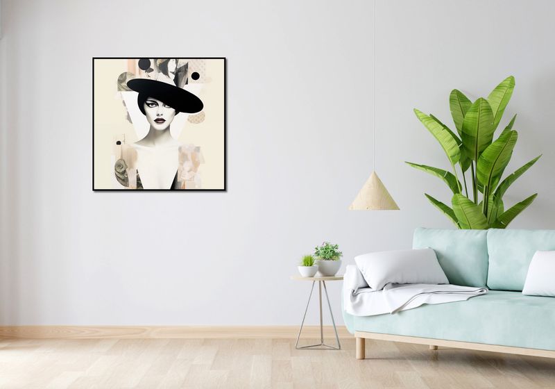 Plakat 80x80cm Portret en Décalage zdjęcie 4
