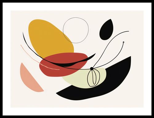 Plakat 55x40cm Geometryczna Krzywizna na Arena.pl