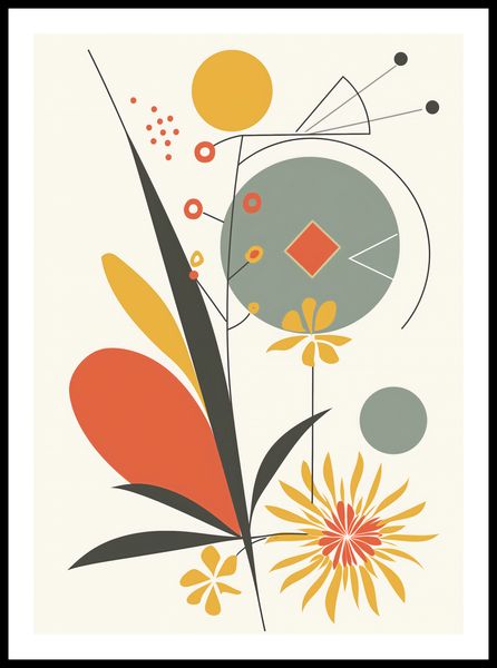 Plakat 50x70cm Geometryczny Ogród zdjęcie 3