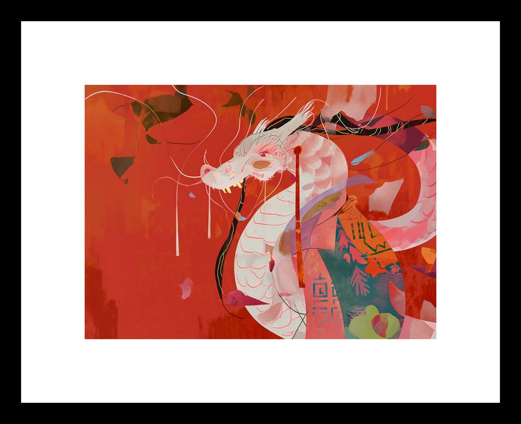 Plakat 18x13cm Orientacyjny Smok zdjęcie 3