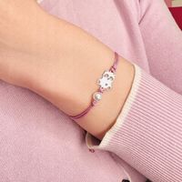 Bransoletka dla dziewczynki panda srebrna 925 bransoletki dla dziewczynek