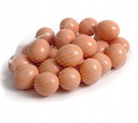 JAJKA PODKŁADOWE JAJA KURZE DUŻE KURA 25 SZT BRĄZ