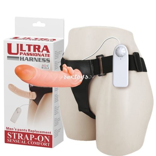 Penis Strap On Proteza Z Pochwą Wibracje na Arena.pl