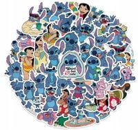 Naklejki Lilo i STITCH wodoodporne zestaw 50 szt. motywacyjne stickerbomb