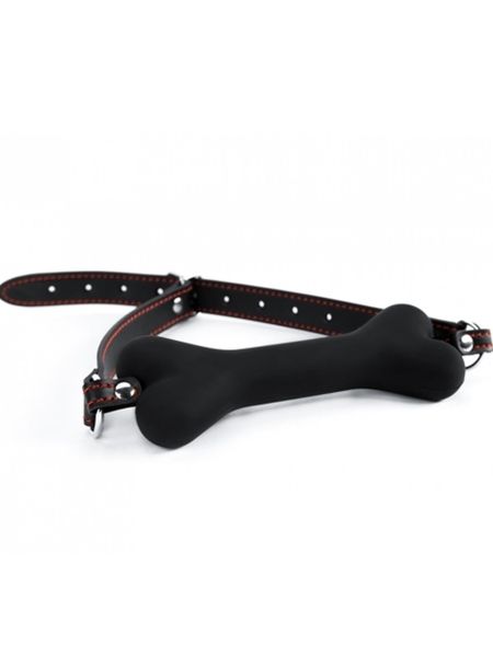 Black Silicone Bone Gag zdjęcie 1