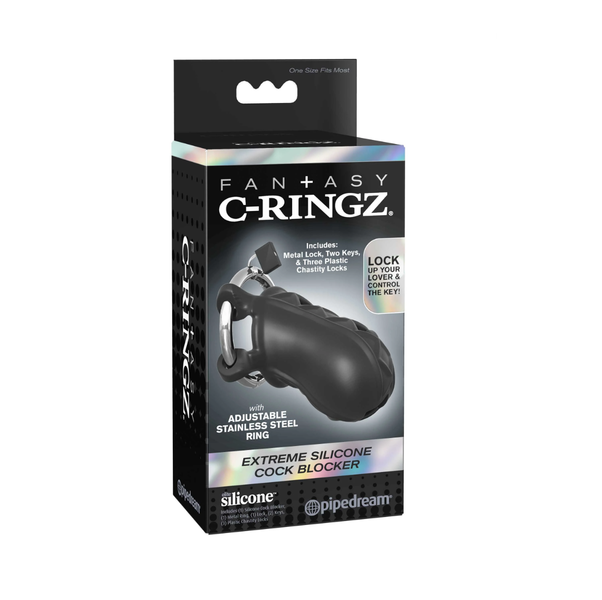 Pipedream Fantasy C-Ringz Extreme Silicone Cock Blocker zdjęcie 1