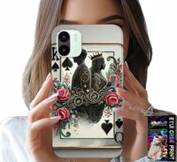 ETUI DO XIAOMI REDMI A1 - KARTA KRÓL KRÓLOWA POKER KARTY + SZKŁO
