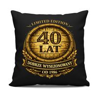 Limited edition 40 lat - dobrze wysezonowany - od 1986 poduszka na prezent