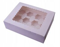 Pudełko na 12 muffin z oknem i wkładką 10szt