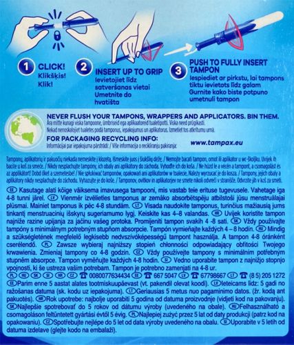 TAMPAX PEARL COMPAK TAMPONY Z APLIKATOREM SUPER 16 SZT na Arena.pl