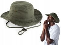 KAPELUSZ WOJSKOWY BAWEŁNIANY DAMSKI MĘSKI Z REGULACJĄ OUTBACK FILTR UV 50+