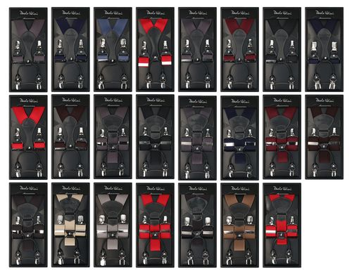 Szare Stalowe Gładkie szelki do spodni Orginalne Top-Gal na Arena.pl