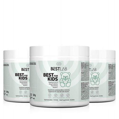 3x BestForKids Best Lab witaminy dla dzieci 30 żelek BestLab Best For Kids na Arena.pl