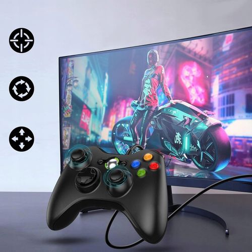 Kontroler USB Gamepad do konsoli Xbox 360/PC Win7, joystick z kablem na Arena.pl