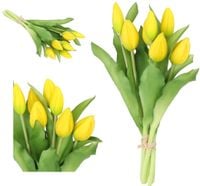 TULIPANY BUKIET TULIPANÓW GUMOWE GUMOWANE JAK ŻYWE 7SZT.