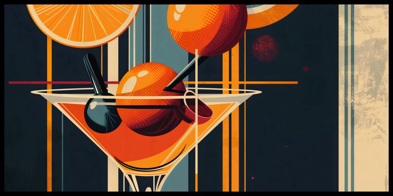 Plakat 91,3x44,5cm Koktajl w Stylu zdjęcie 2