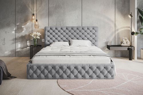 Łóżko Slim 8 tapicerowane 120x200 stelaż pojemnik na Arena.pl