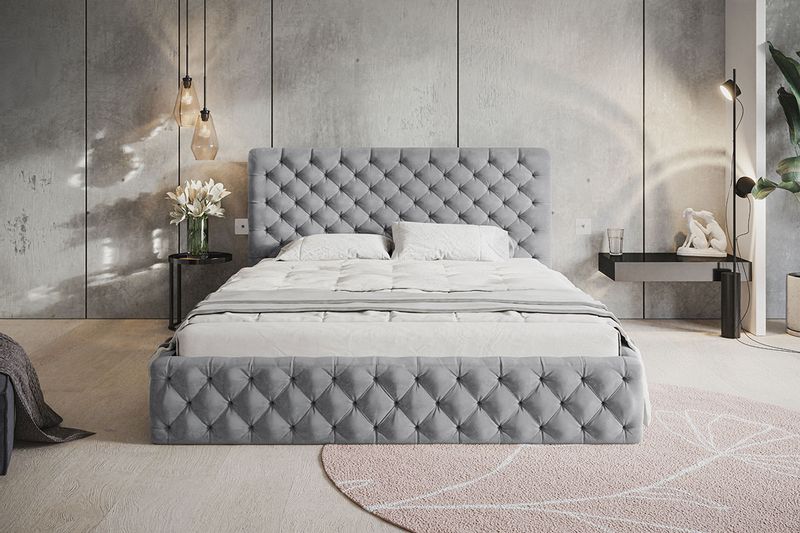 Łóżko Slim 8 tapicerowane 120x200 stelaż pojemnik zdjęcie 8