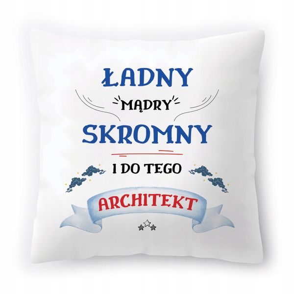 Poduszka Dla Architekta Na Urodziny Prezent Z Nadrukiem Ze Zdjęciem zdjęcie 1