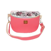 Różowa Nerka Kwiatowa – Praktyczna Torebka Damska