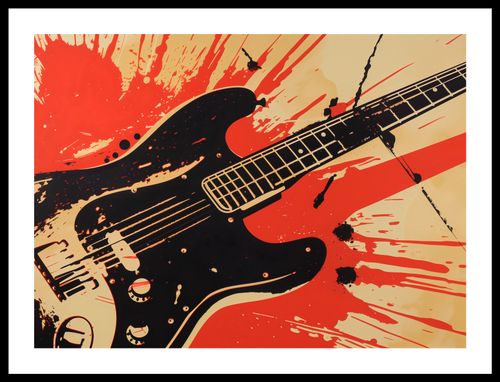 Plakat 55x40cm Gitara Elektryczna na Arena.pl