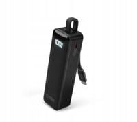 Powerbank SBS TEBB5000LCDTCK 5000mAh 10W Wbudowany kabel USB-C Czarny