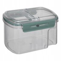POJEMNIK NA ŻYWNOŚĆ Z DATOWNIKIEM PRZEZROCZYSTY HERMETYCZNY 19,3x14 1,5 L