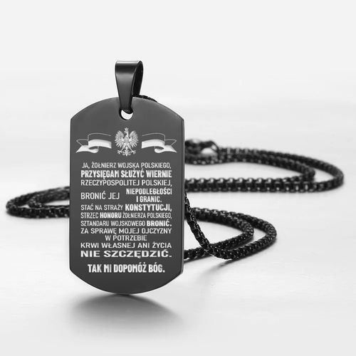 NIEŚMIERTELNIK PREZENT dla ŻOŁNIERZA grawer PAMIĄTKA PRZYSIĘGI WOJSKOWEJ na Arena.pl