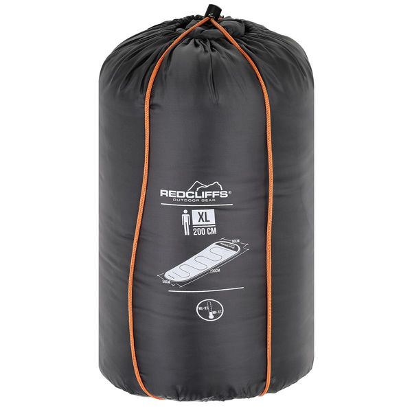 ŚPIWÓR TURYSTYCZNY MUMIA XXL 230x80/50CM SZARY REDCLIFFS zdjęcie 6