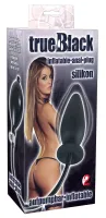 you2toys korek z pompką silikonowy czarny 11,5 cm powiększany