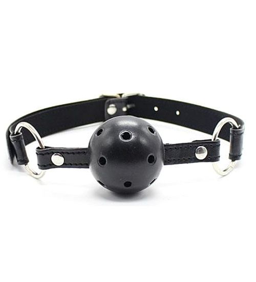 Czarny ball gag zdjęcie 1