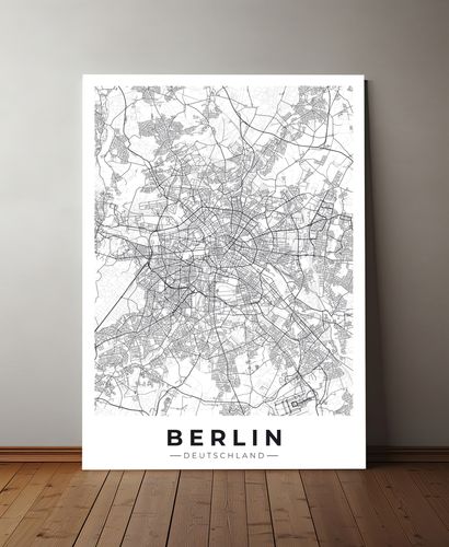 Plakat mapa plan miasta Berlin 70x100 cm na Arena.pl