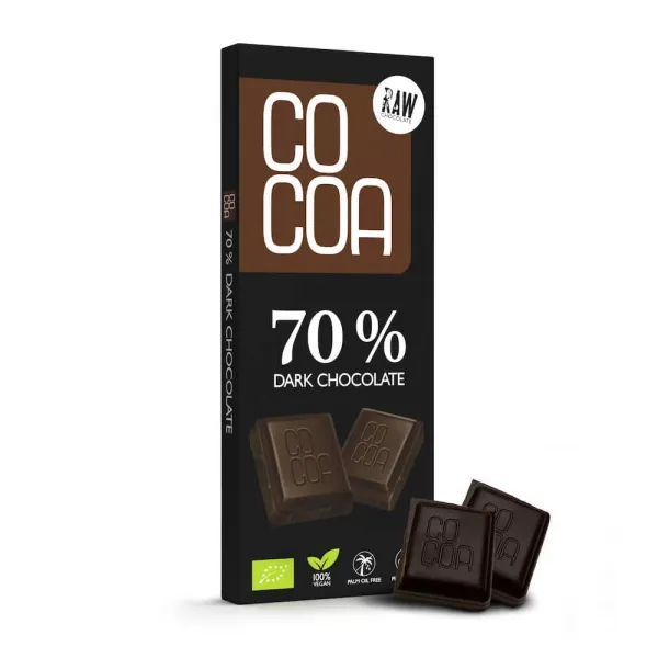 Czekolada Gorzka 70 % BIO 40 g - Cocoa zdjęcie 1