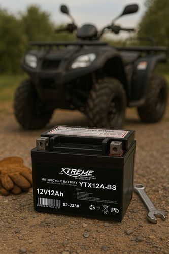 AKUMULATOR MOTOCYKLOWY XTREME 12V 12Ah (WYMIAR 14Ah) BEZOBSŁUGOWY SKUTER na Arena.pl