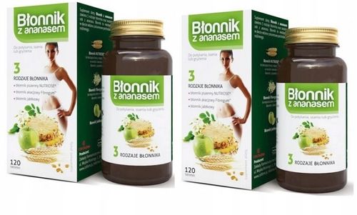Błonnik z ananasem 120tabl odchudzanie zaparcia 2x na Arena.pl