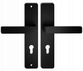 KLAMKA DRZWIOWA ZEWNĘTRZNA ATLAS KOLOR CZARNY 72MM