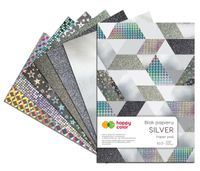 blok happy color a5 10 ark silver nr 0361