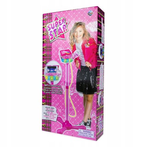 Gitara elektryczna zestaw karaoke dla dzieci mikrofon struny muzyka statyw na Arena.pl