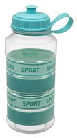 Bidon sportowy MAXI 1000 ml zielono-miętowy z uchwytem Galicja